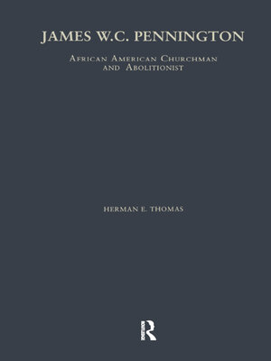 cover image of James W.C. Pennington